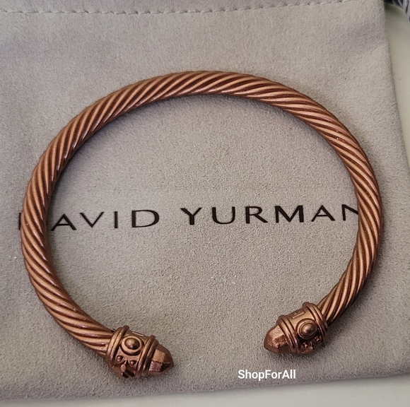 David Yurman Cable / Twisted Open Cuff Bracelet Pouch - Picture 1 of 14